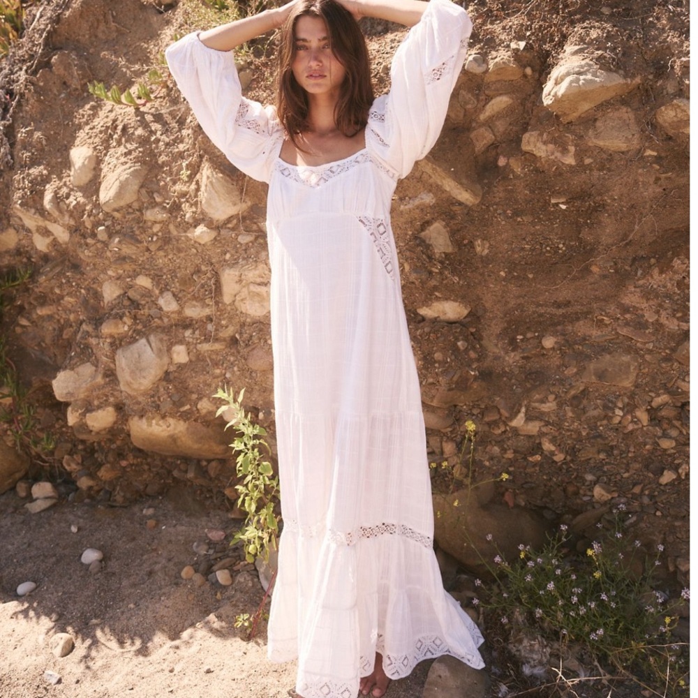 “All the Attitude” Free People Maxi Dress NWT